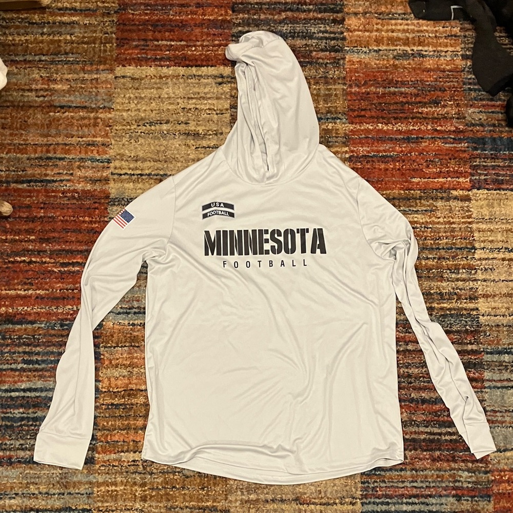 White Minnesota Football Hoodie NWOT
